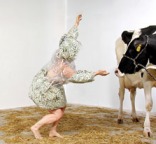 Ann Carlson and Cow